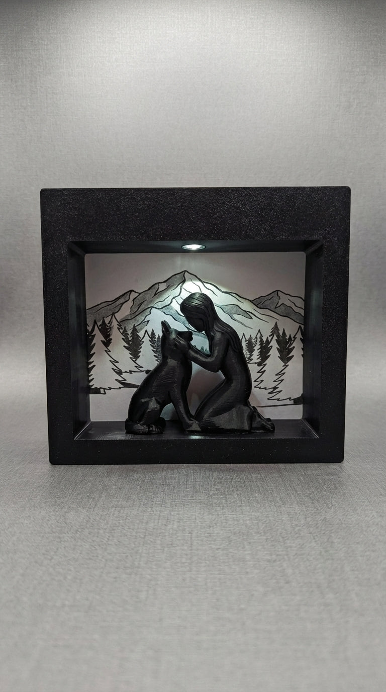 00089 - Mountain bond shadow box