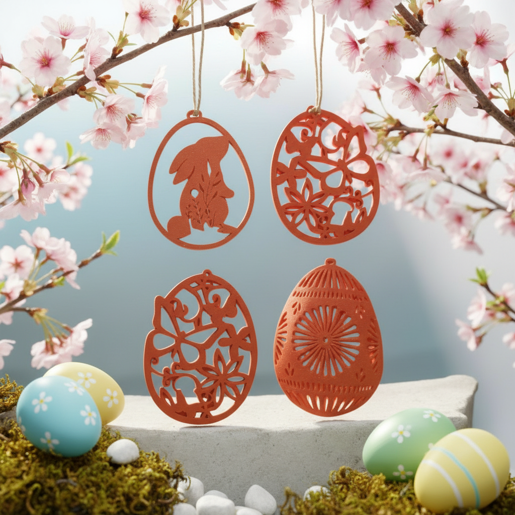 00025 - Easter ornaments Set of 4