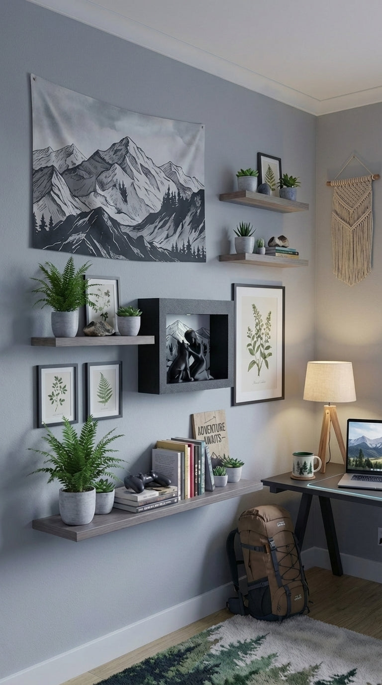 00089 - Mountain bond shadow box