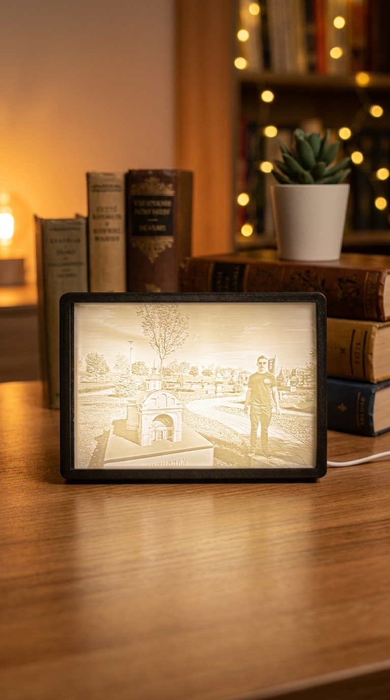 00110 - personalised litophane frame