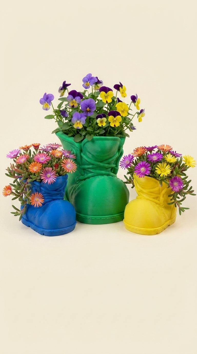 00115 - boots planter