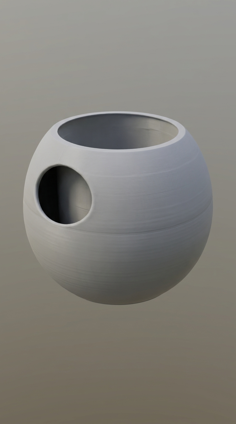 00120 - self watering planter sphere