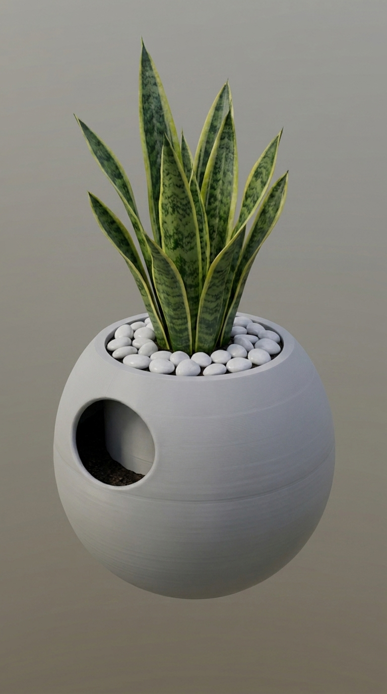 00120 - self watering planter sphere
