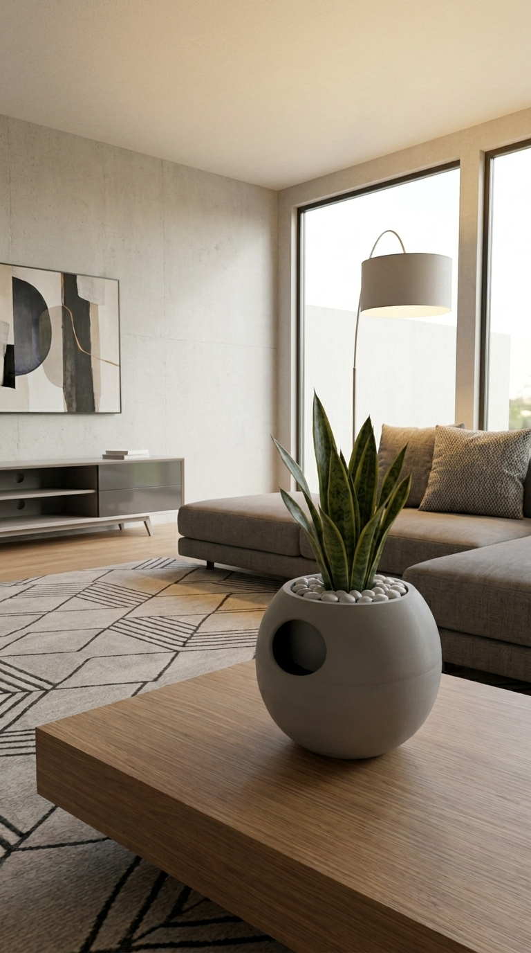 00120 - self watering planter sphere