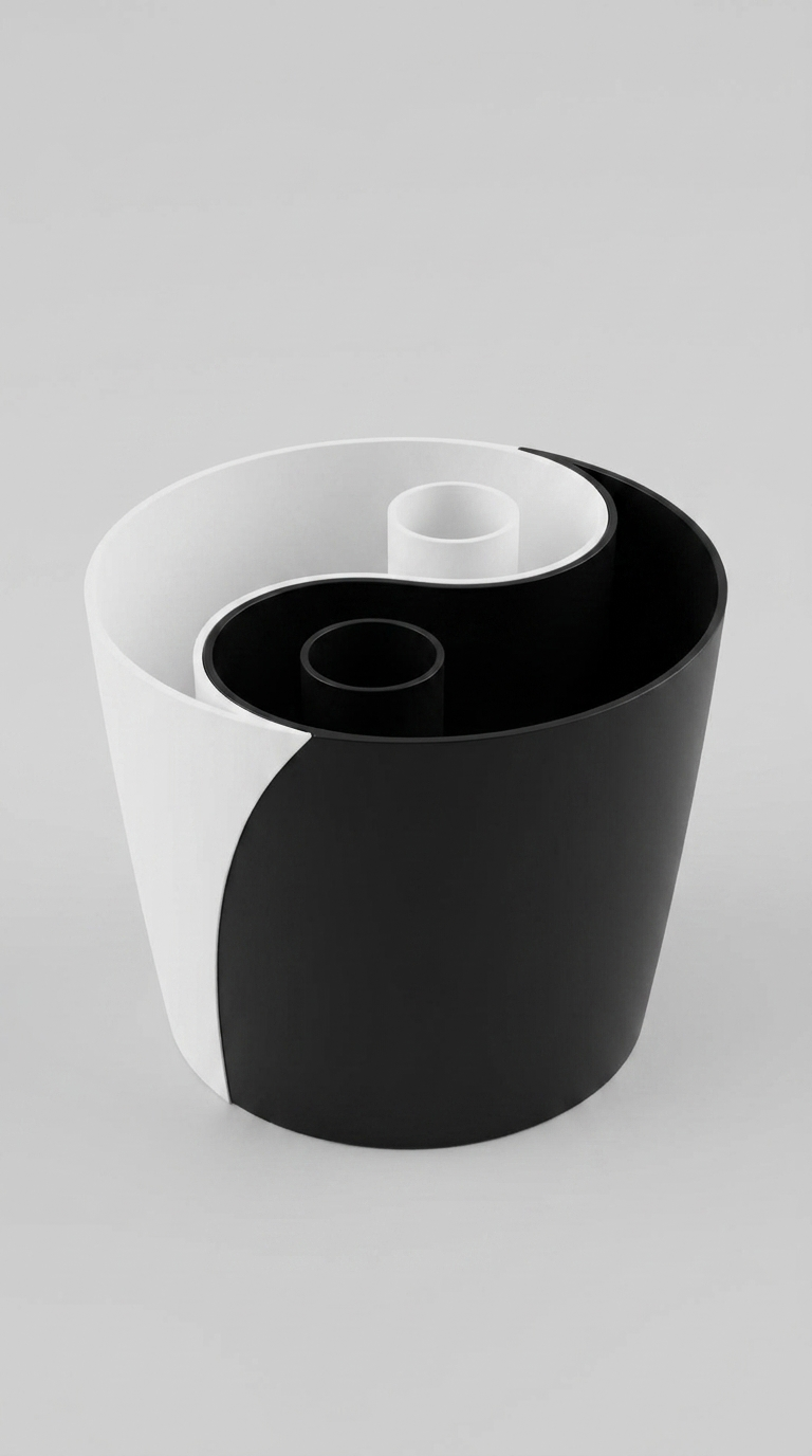 00125 - Yin Yang Planter