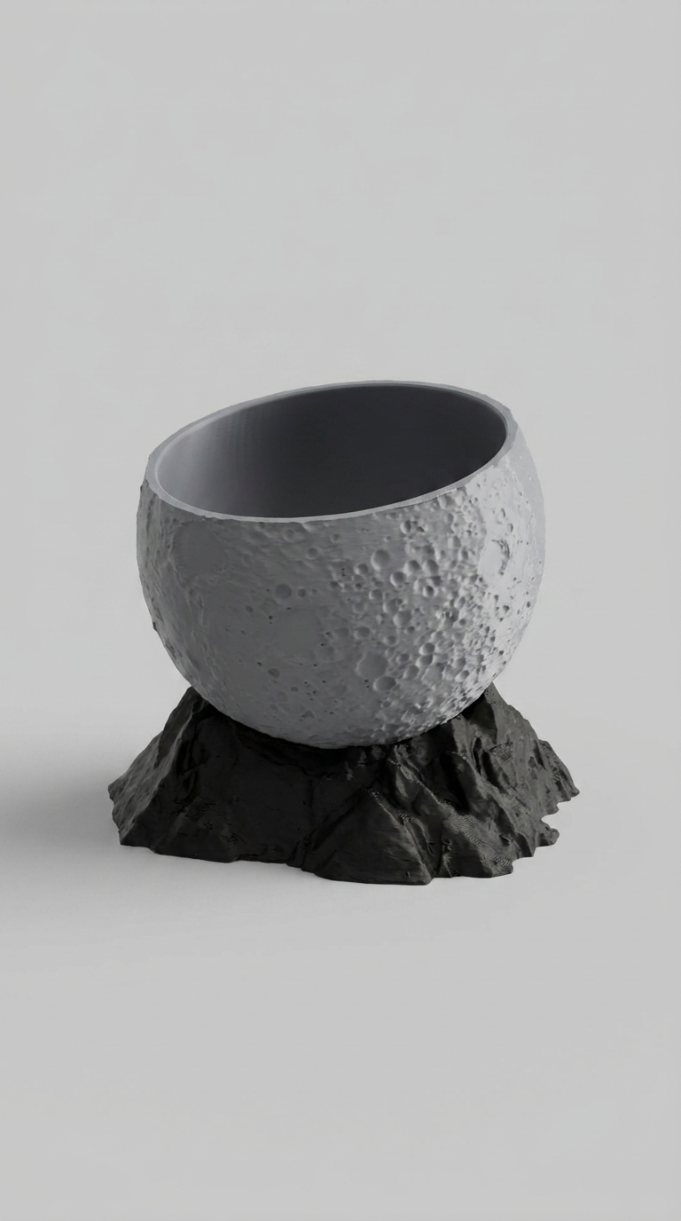 00126 - Moon with base planter