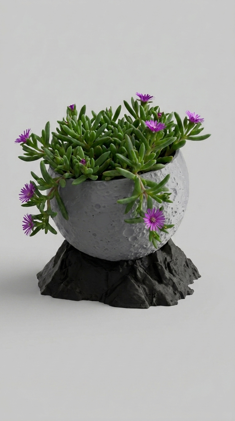 00126 - Moon with base planter