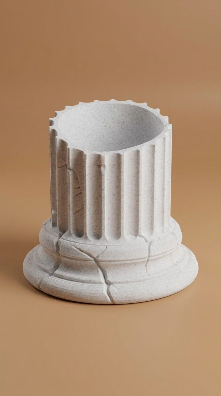 00129 - Ancient pillar planter