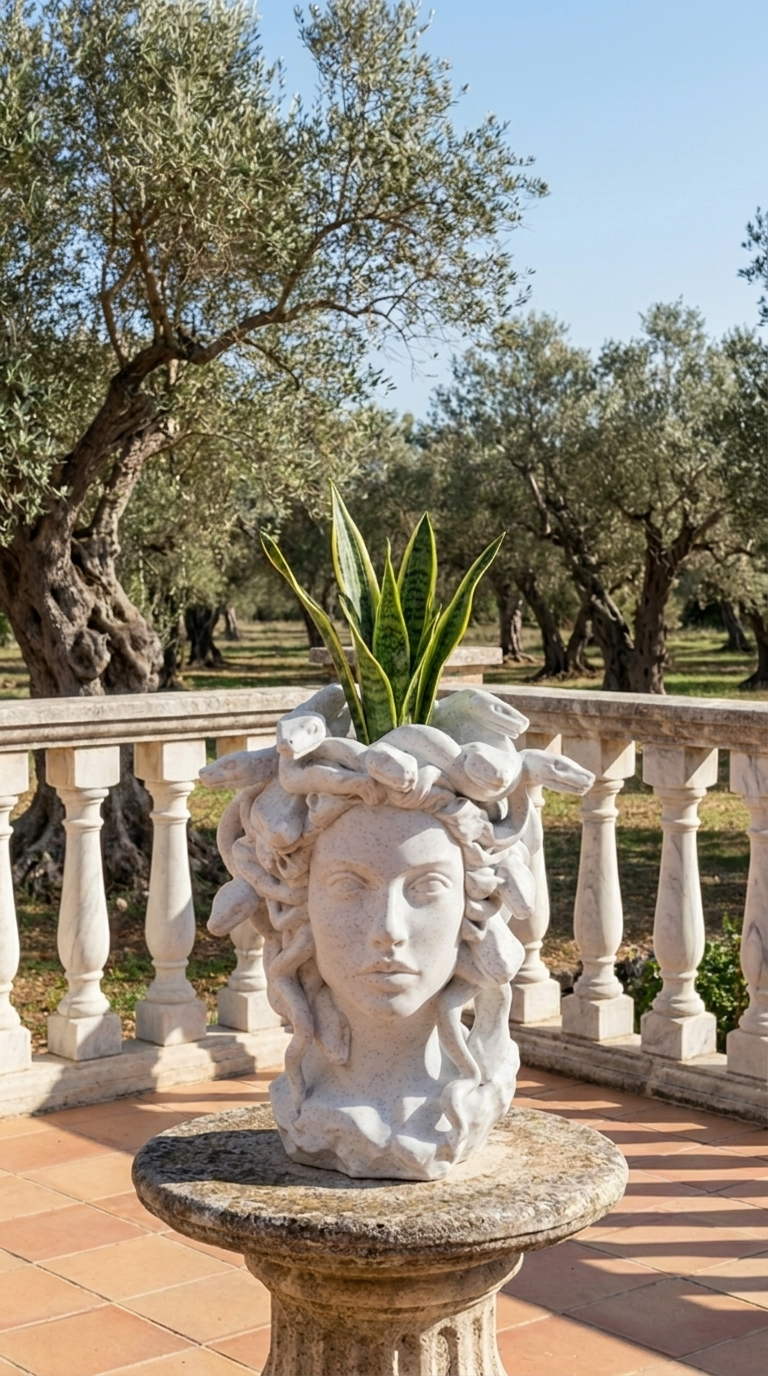 00128 - Medusa planter