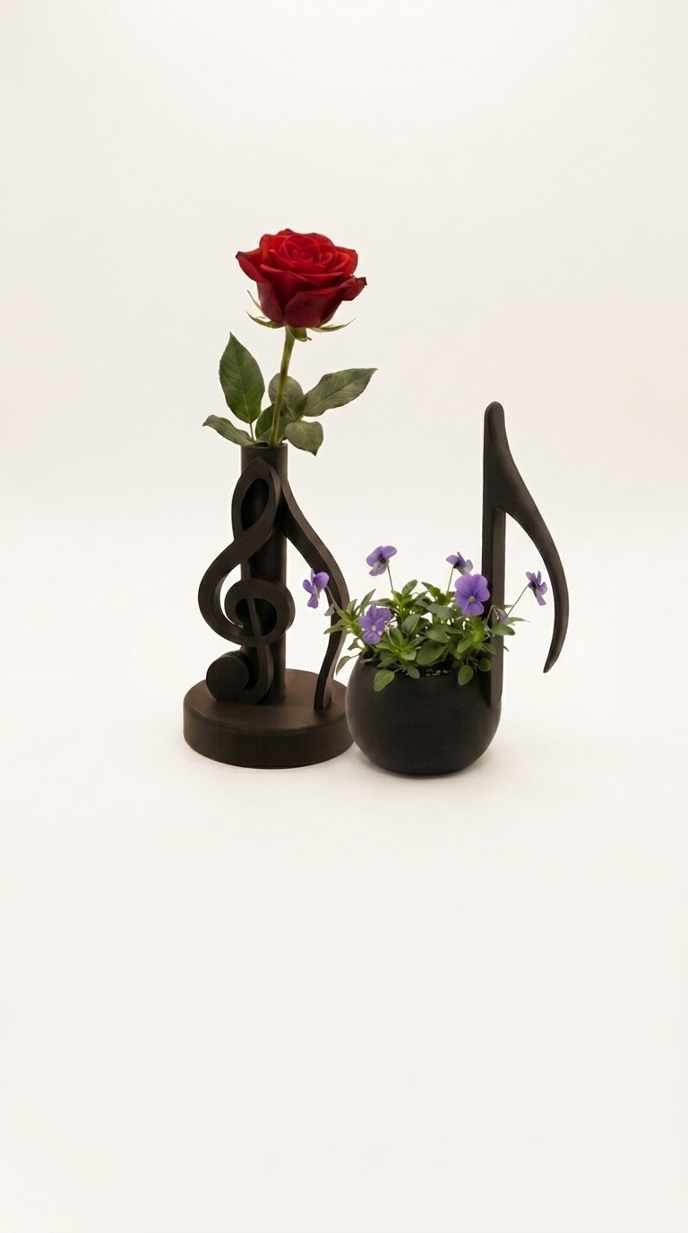 00176 - Combo  music vase and planter