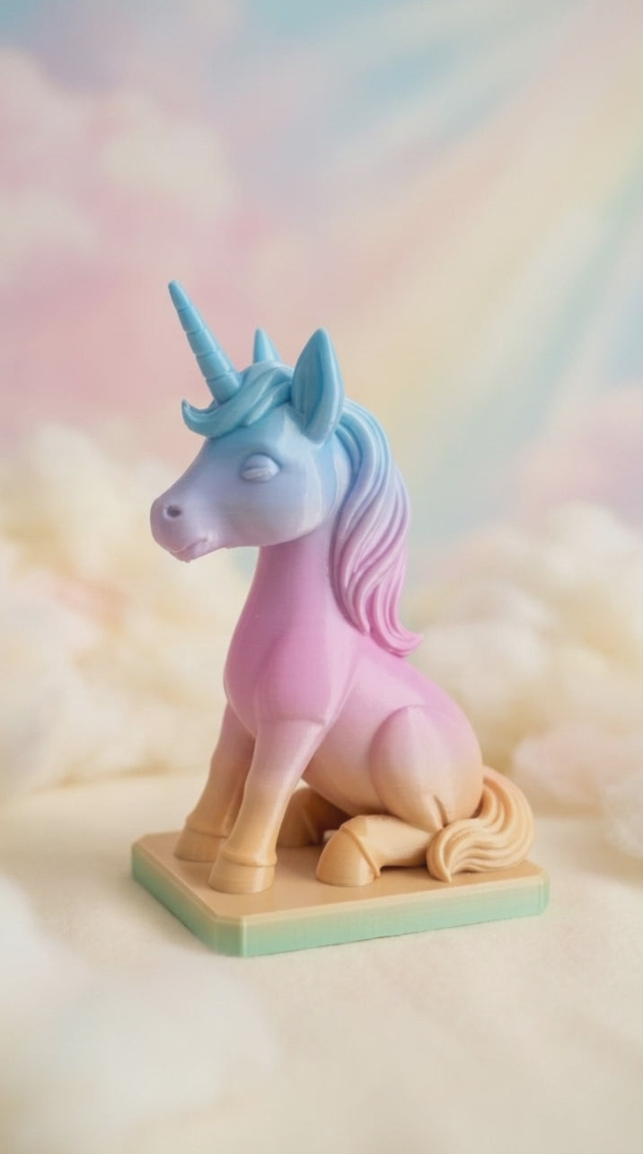 00095 - Sitting Unicorn