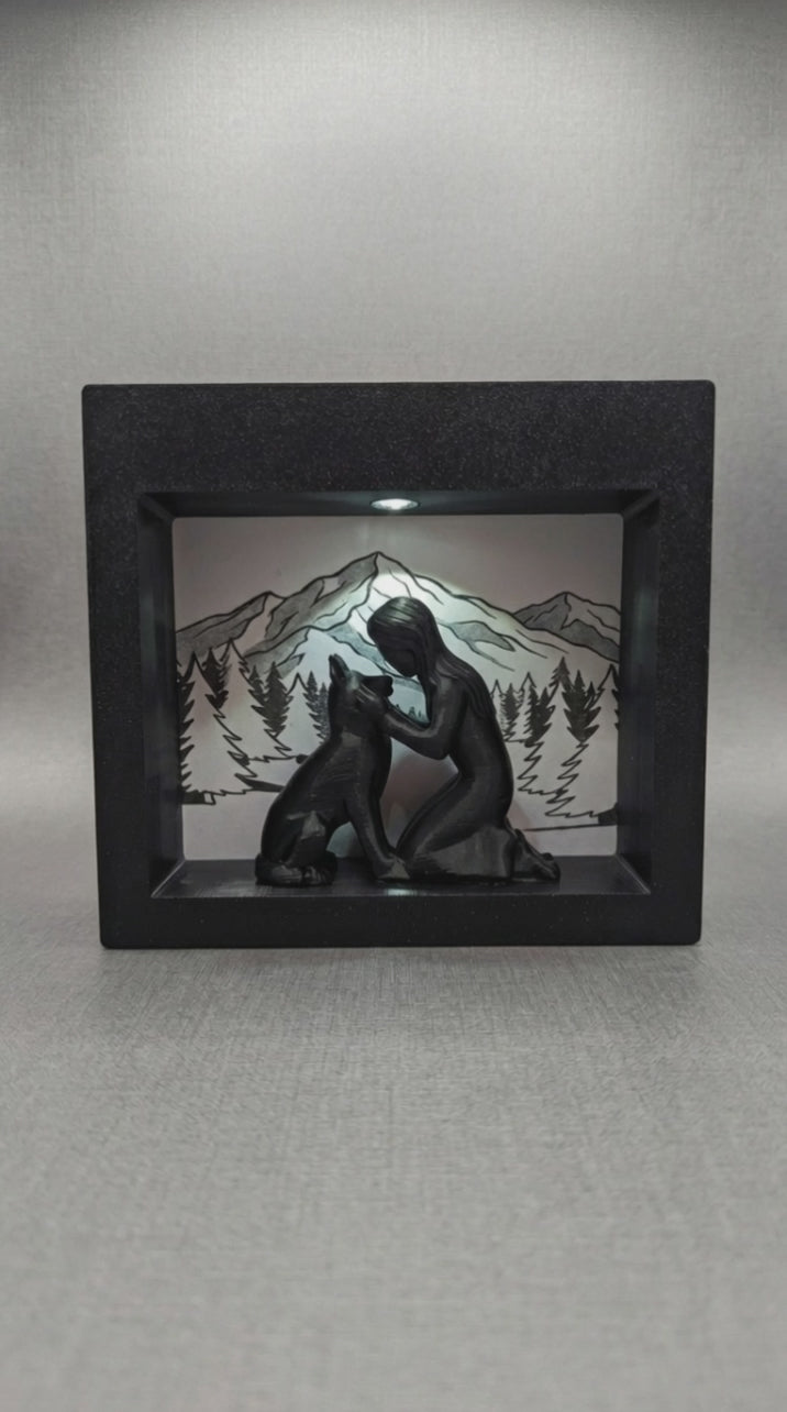 00089 - Mountain bond shadow box