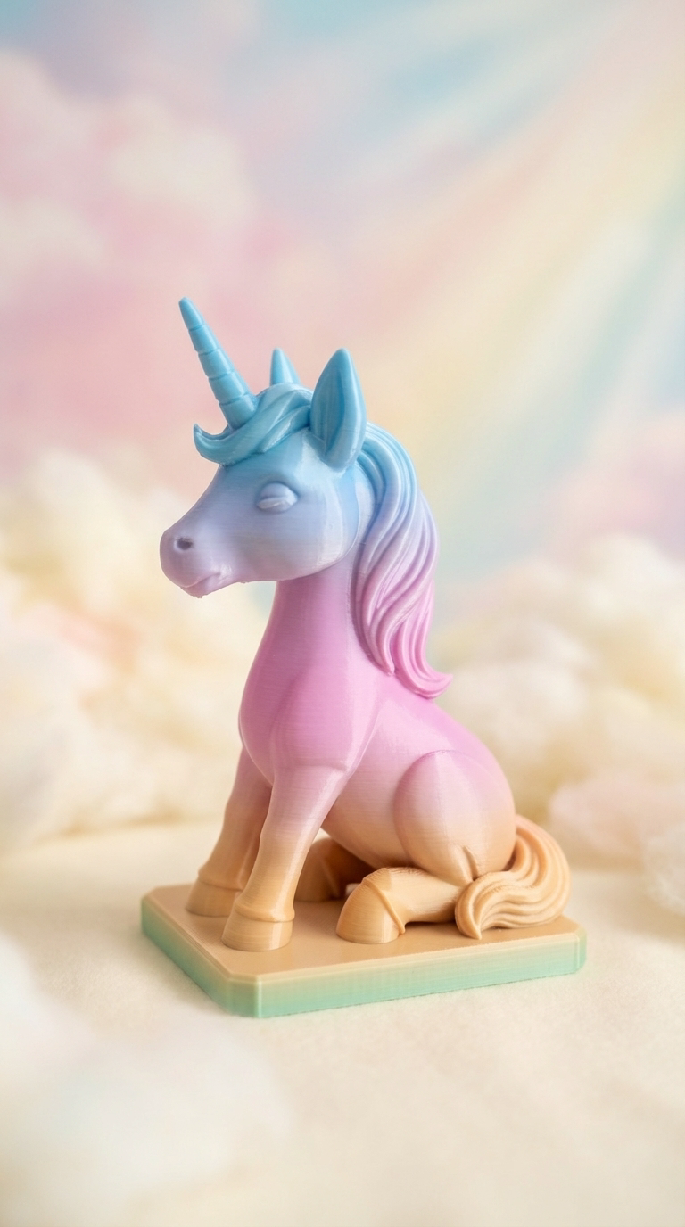 00095 - Sitting Unicorn